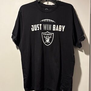 NFL Raiders Black Graphic Tee